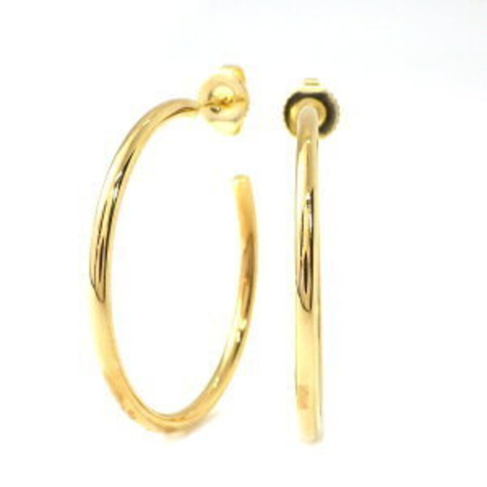 Tiffany Co Hoop Earrings Yellow Gold